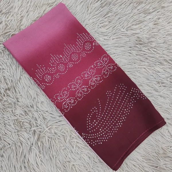 Chiffon Hijab with stone work | HJ37